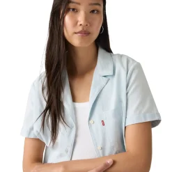 Bennie Camp - Women's Short-Sleeved Blouse