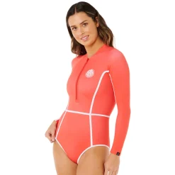 Classic Surf - Women's Rashguard-Style One-Piece Swimsuit