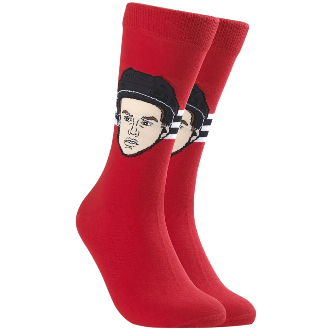 Connor Bedard Chicago Blackhawks NHL Rookie Edition - Adult Caricature Crew Socks