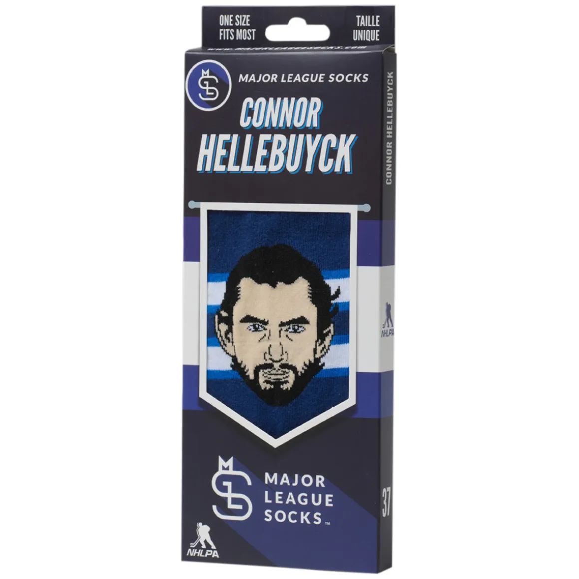 Connor Hellebuyck Winnipeg Jets NHL - Adult Caricature Crew Socks