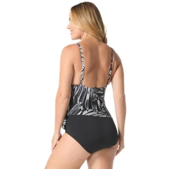 Draped - Women's Aquafitness One-Piece Swimsuit