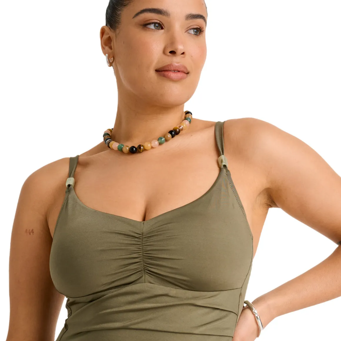Dusty Olive - Women's One-Piece Swimsuit