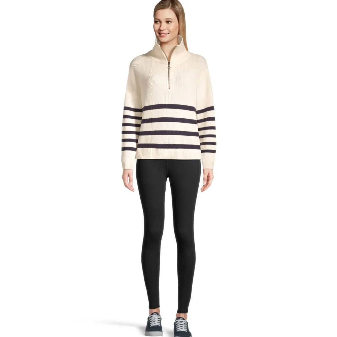 Eliza - Women's Half-Zip Sweater