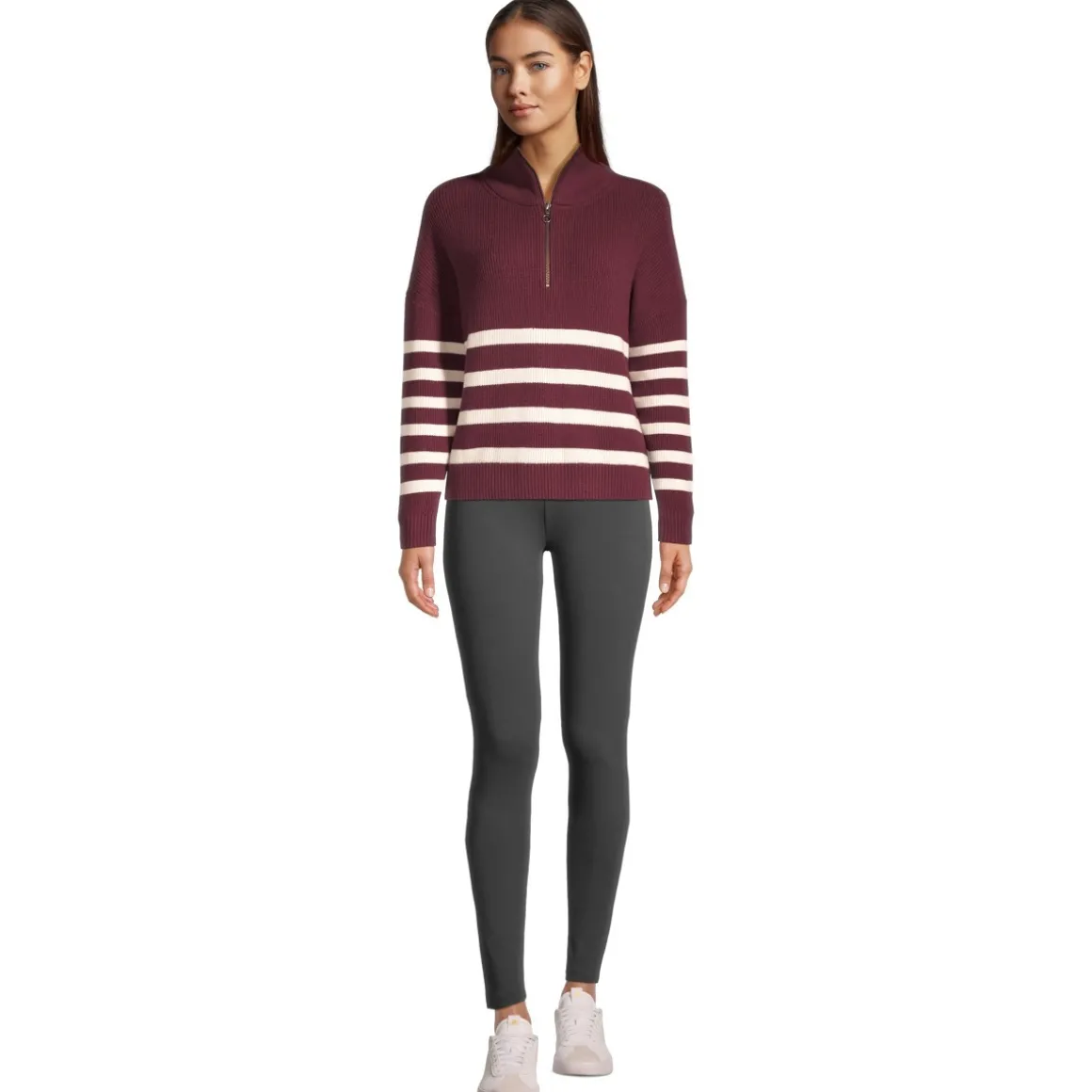 Eliza - Women's Half-Zip Sweater
