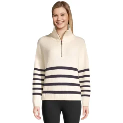 Eliza - Women's Half-Zip Sweater