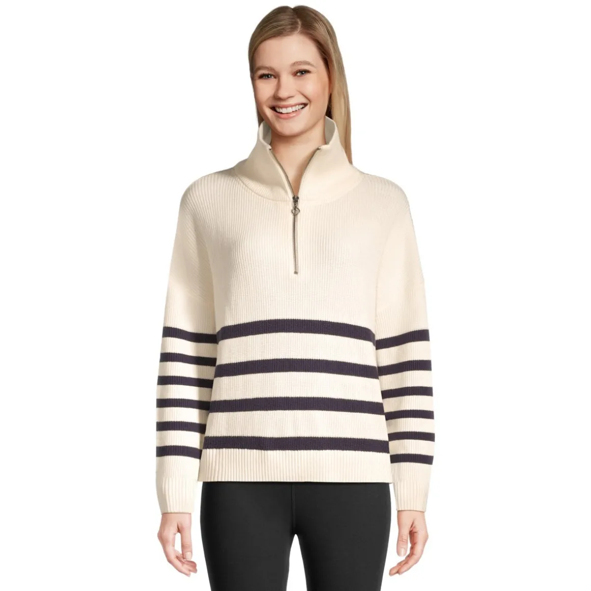 Eliza - Women's Half-Zip Sweater