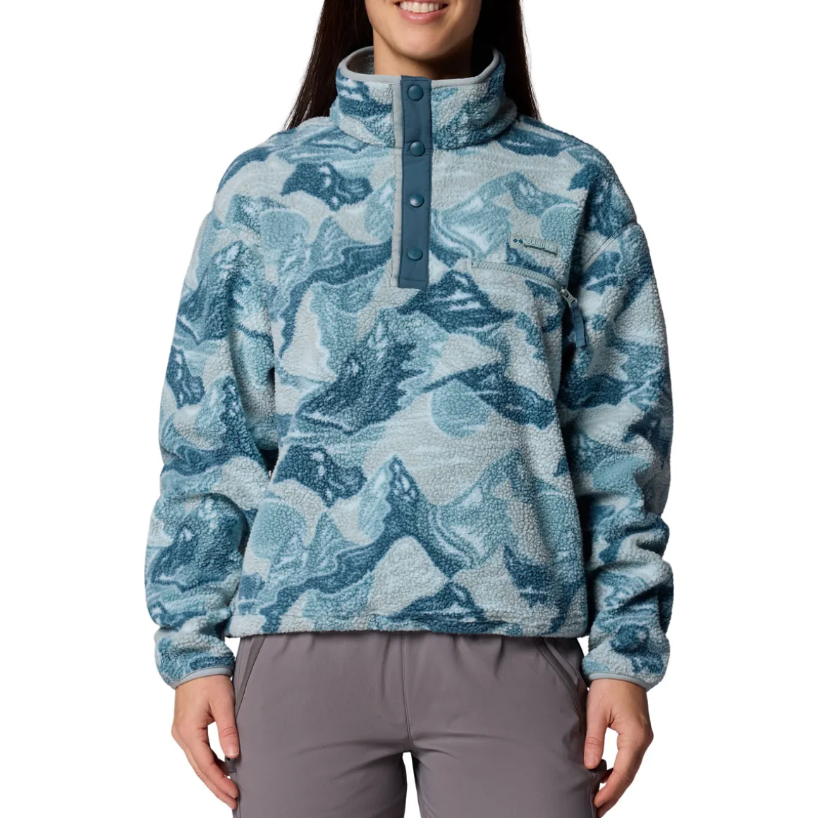Helvetia II Cropped - Women's Half-Snap Sweater