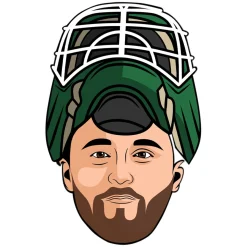 Jake Oettinger Dallas Stars NHL - Adult Caricature Crew Socks