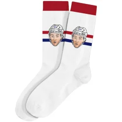 Lane Hutson Montreal Canadiens NHL - Adult Caricature Crew Socks