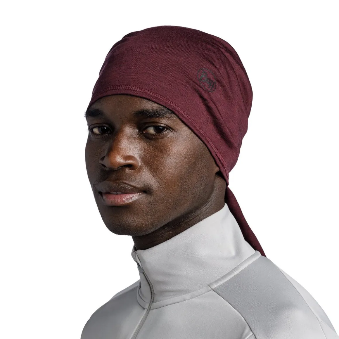 Merino Lightweight Solid Garnet - Adult Neck Warmer
