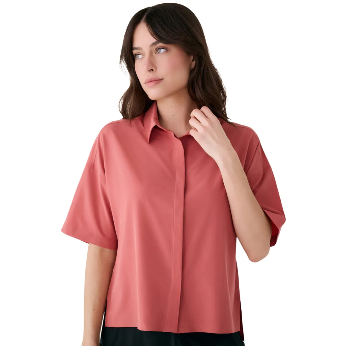 Olivie - Women's Short-Sleeved Blouse