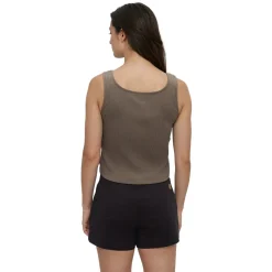 Rib Button Front - Women's Tank Top