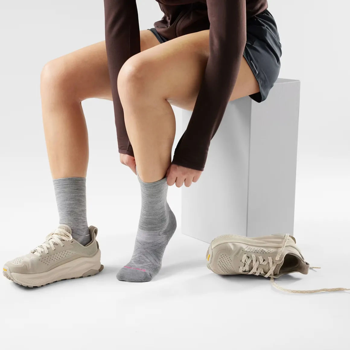 Run Cold Weather Targeted - Women's Cushioned Crew Socks