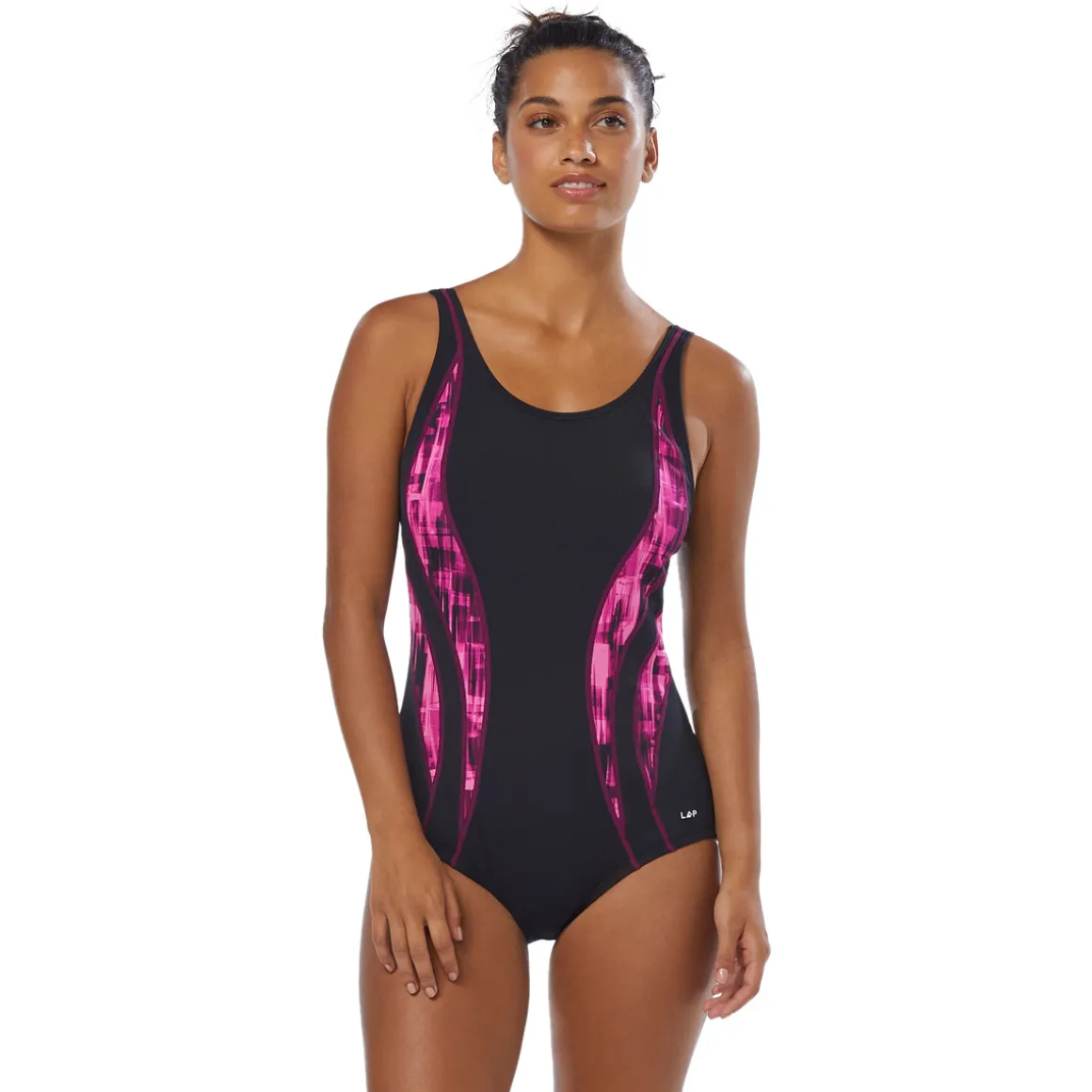 Scoop Neck Pannel - Women's Aquafitness One-Piece Swimsuit
