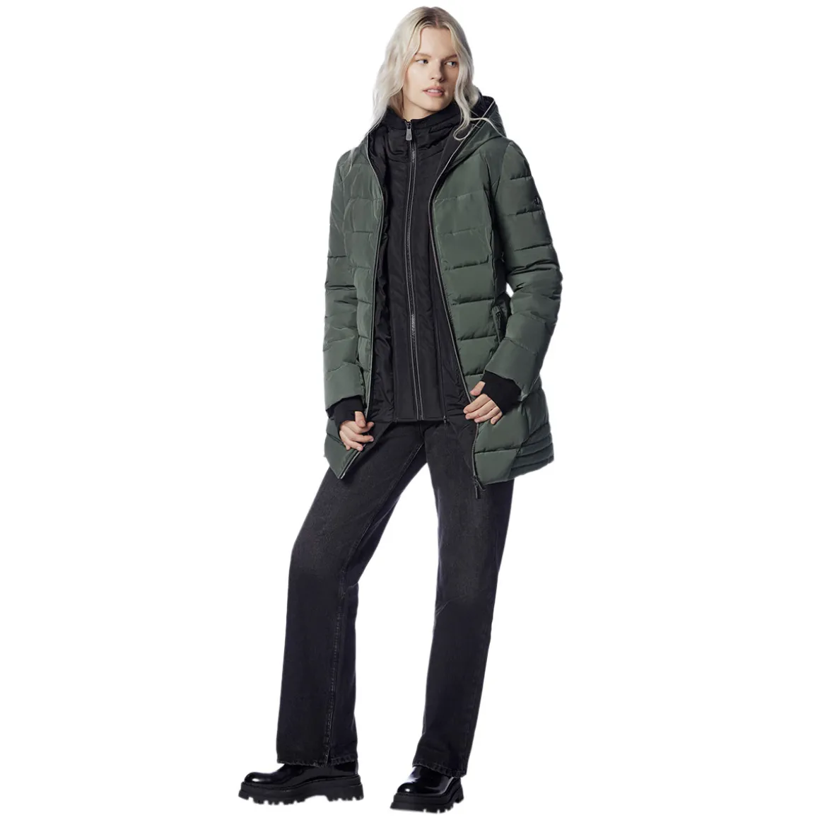 Sky - Women's Hooded Winter Jacket