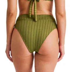 Spaced Rib Eyelets - Women's Swimsuit Bottom