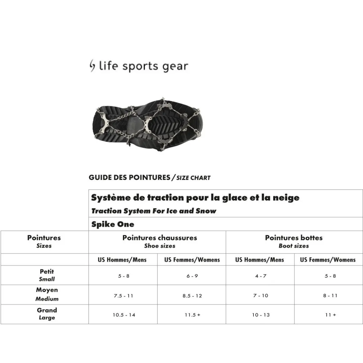 Spike One - Traction System For Ice and Snow