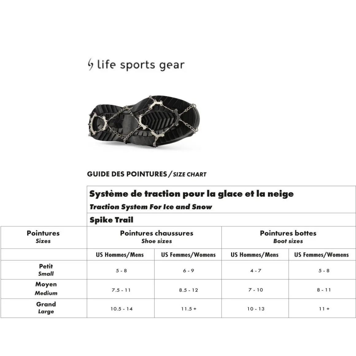 Spike Trail - Traction System for Ice and Snow