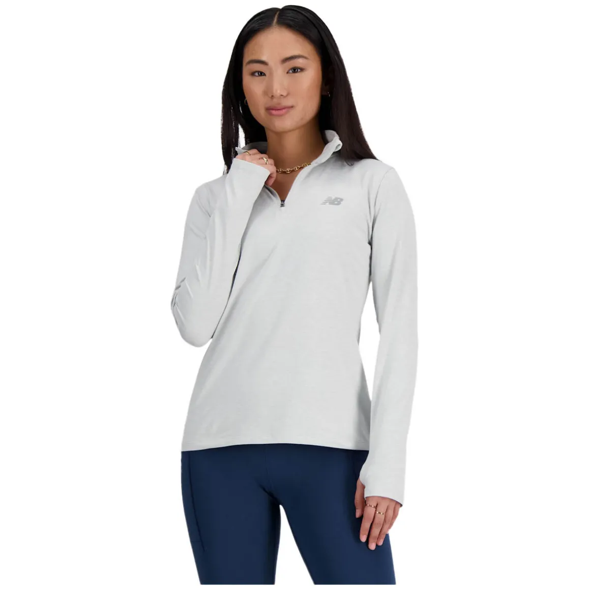 Sport Essentials Space Dye - Women's Quarter-Zip Training Long-Sleeved Shirt