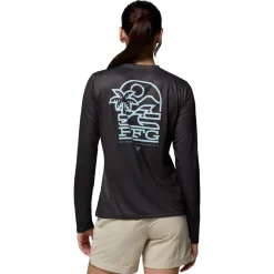 Tidal Palm Waves - Women's Long-Sleeved Shirt
