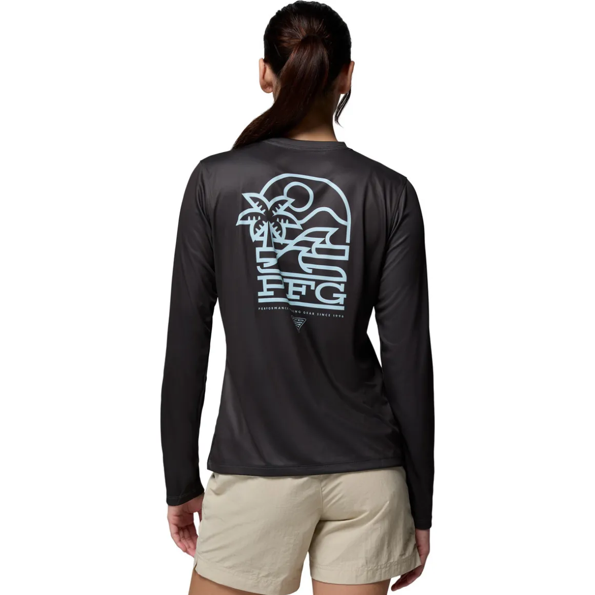 Tidal Palm Waves - Women's Long-Sleeved Shirt