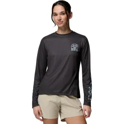 Tidal Palm Waves - Women's Long-Sleeved Shirt