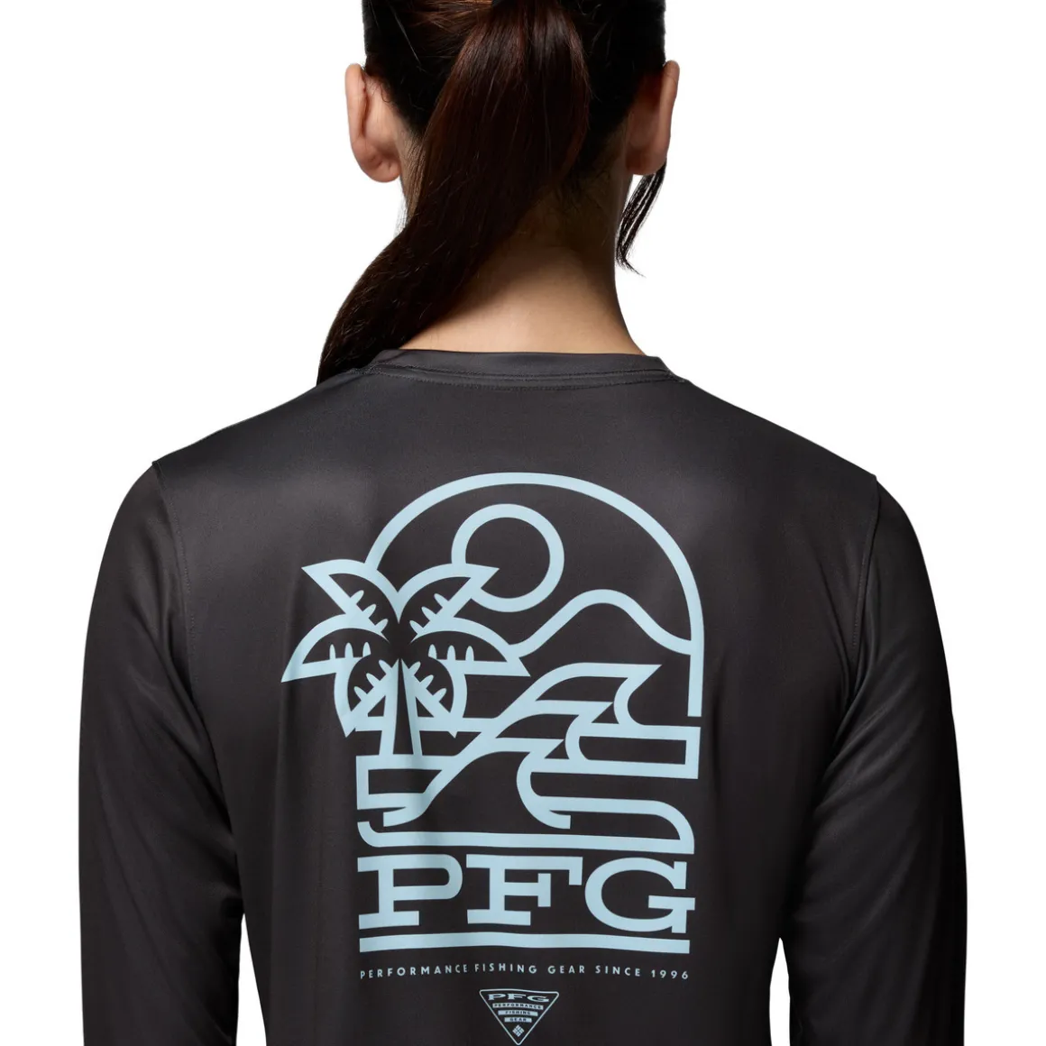Tidal Palm Waves - Women's Long-Sleeved Shirt
