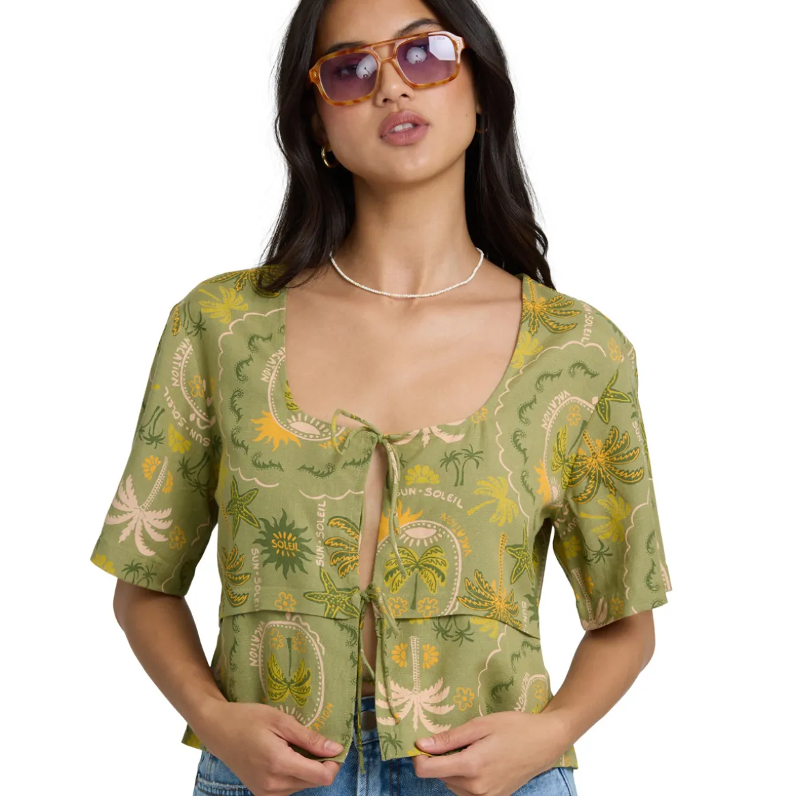 Totally Tropics - Women's Short-Sleeved Shirt