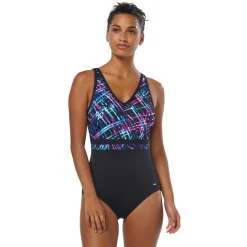 V-Neck - Women's Aquafitness One-Piece Swimsuit