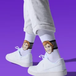 Wayne Gretzky Los Angeles Kings NHL - Adult Caricature Crew Socks